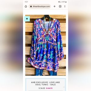 Angel Heart Boutique Blouse/Tunic